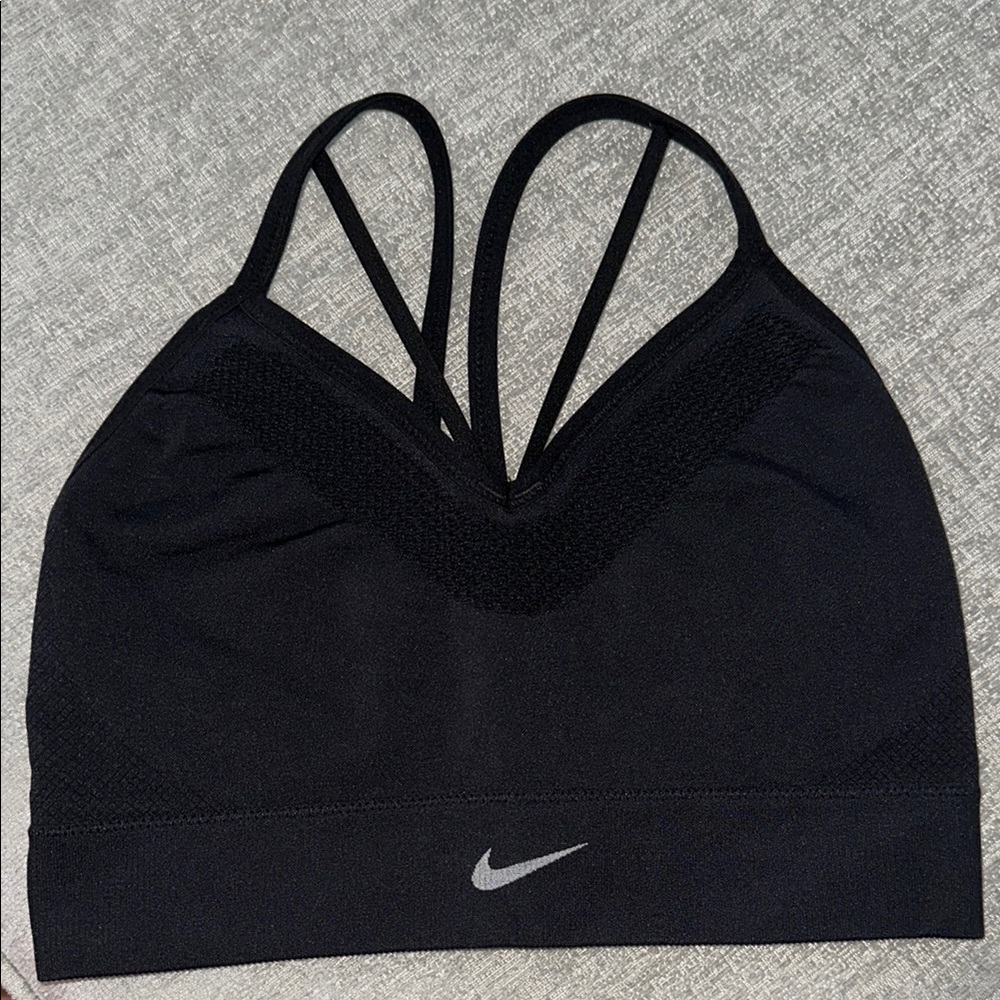 Nike Black Sports Bra with V-Back Straps